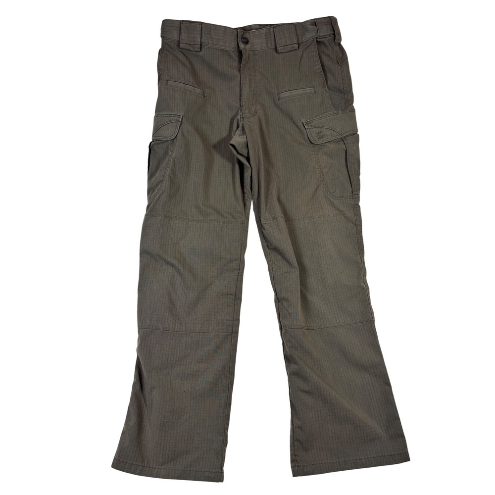 5.11 Tactical Mens Ripstop Cargo Pants Olive Green 32x30 Straight Leg Utility